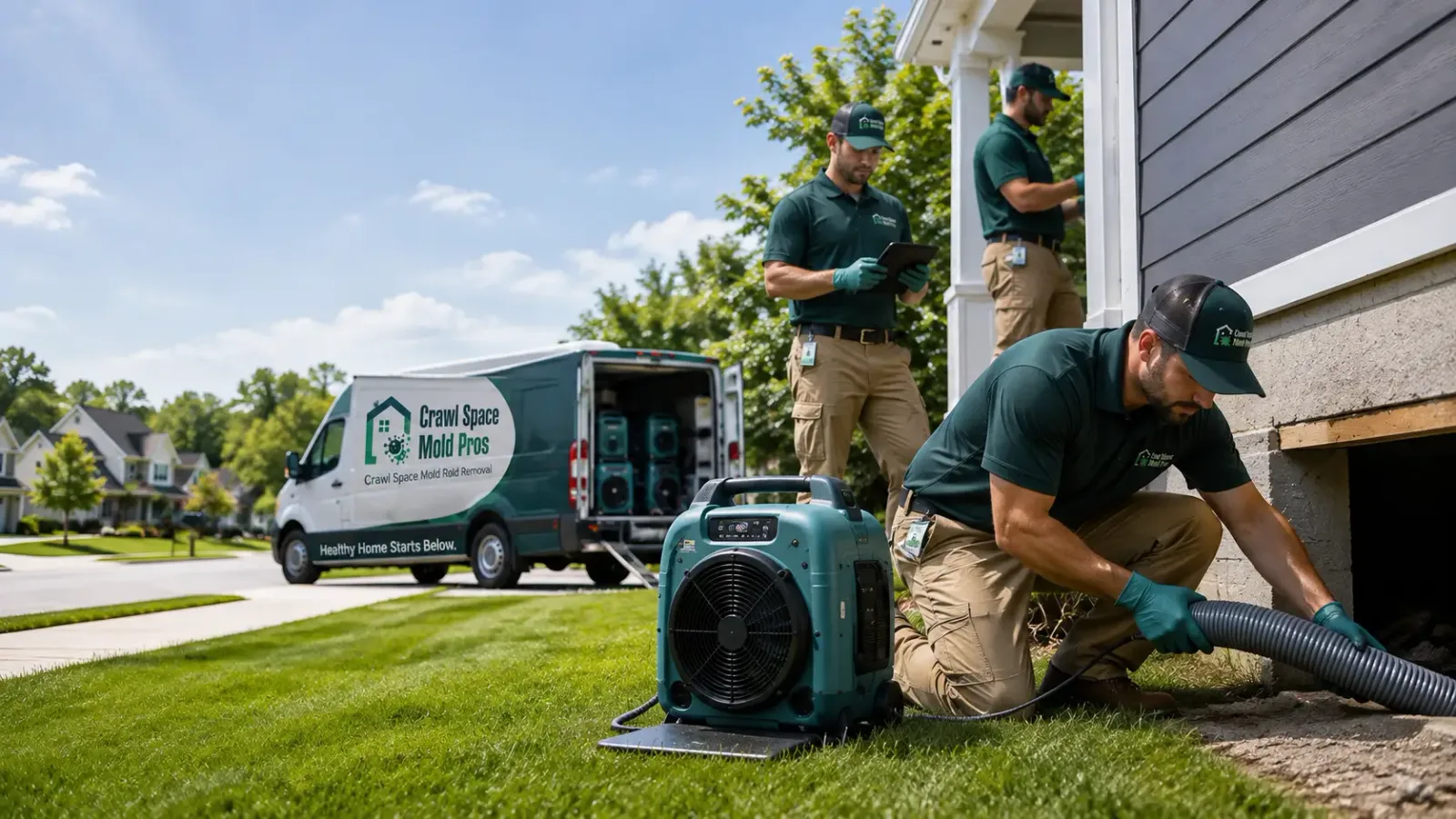 Crawl Space Mold Removal in Hager City, WI